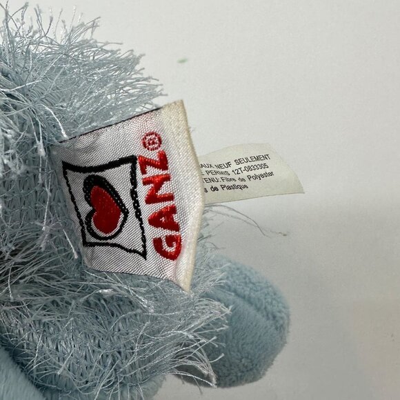 GANZ Webkinz Fuzzy HIPPO Hairy small Blue - Picture 8 of 11